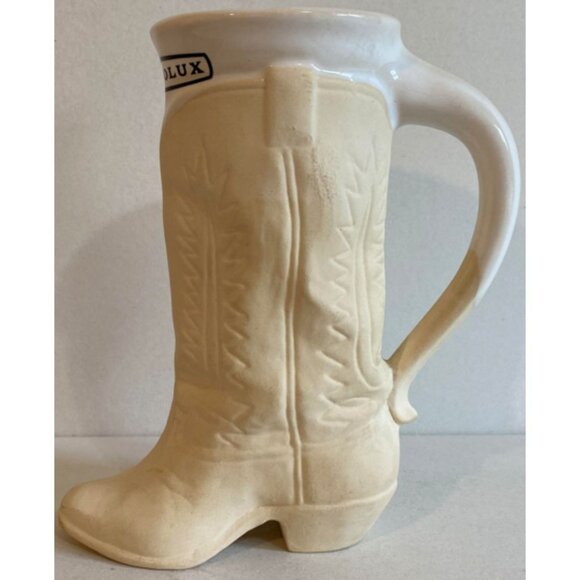 Vintage Electrolux Advertising Cowboy Boot Mug Vase - Picture 3 of 8